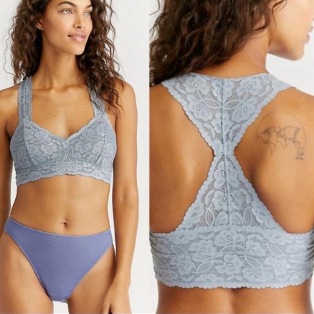 Free People Galloon Racerback Bralette Fall Frost - Picture 4 of 4